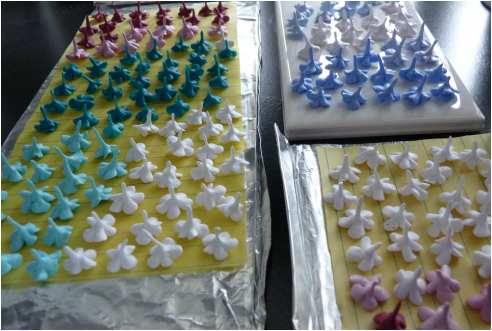 polymer clay flowers